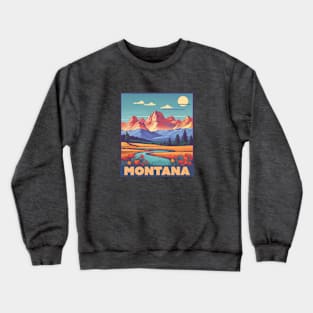 Montana Vintage Design Crewneck Sweatshirt